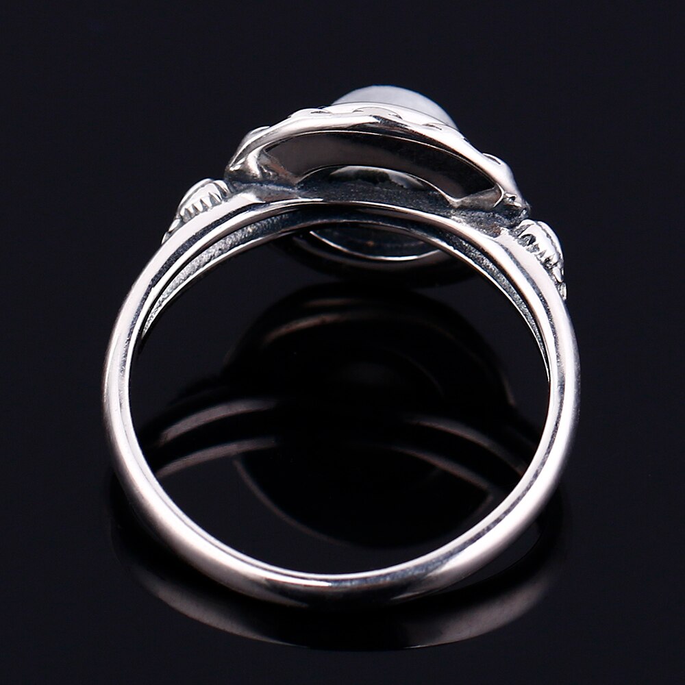 Bague en Pierre de Lune de 7mm Bijoux d'âmes