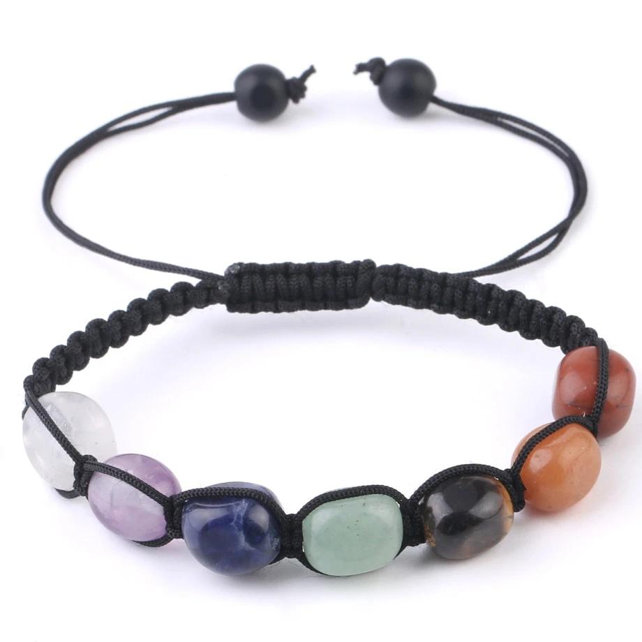 Bracelet à lacets des 7 Chakras Ma boutique