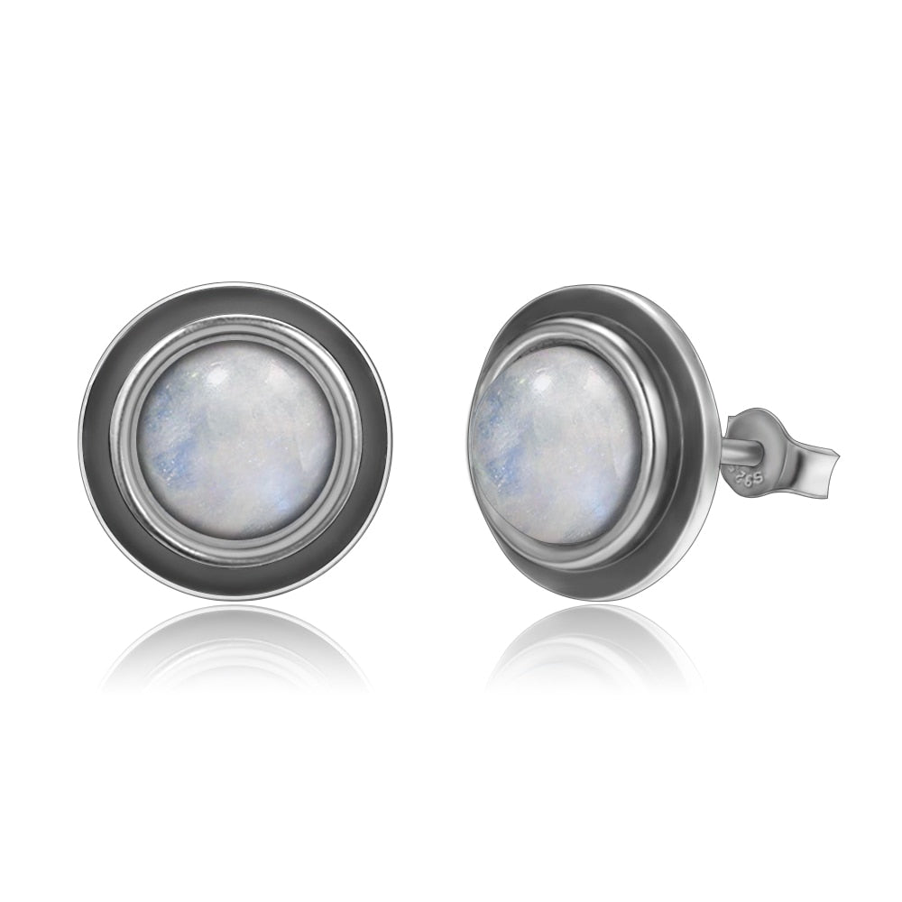 Bague en Pierre de Lune de 7mm Bijoux d'âmes