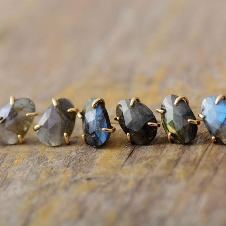 Boucles d'oreilles "Céleste" en Labradorite Ma boutique