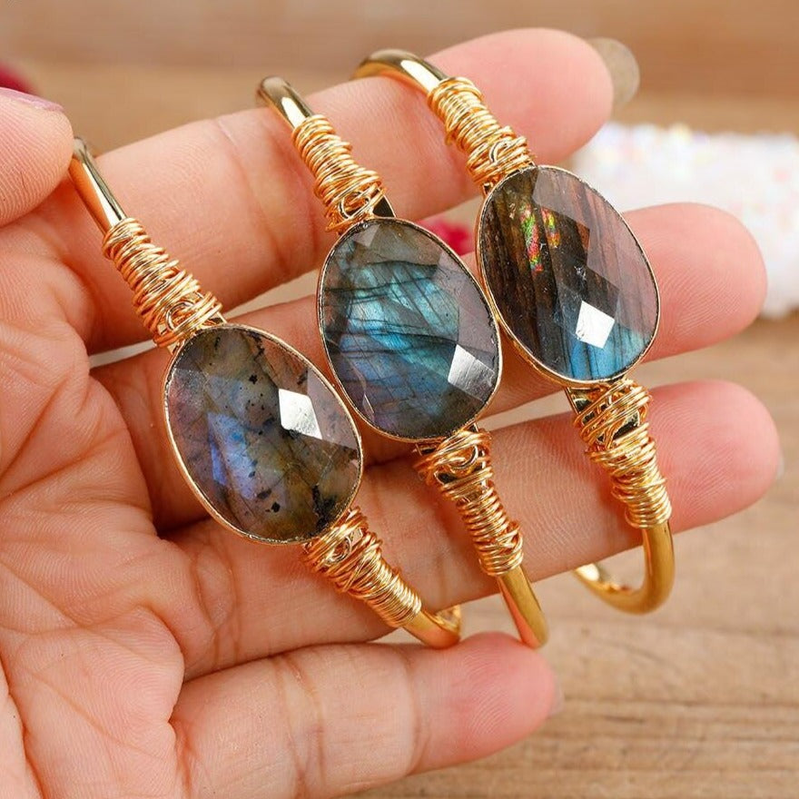 Bracelet cuivre "Vibration" en Labradorite Ma boutique