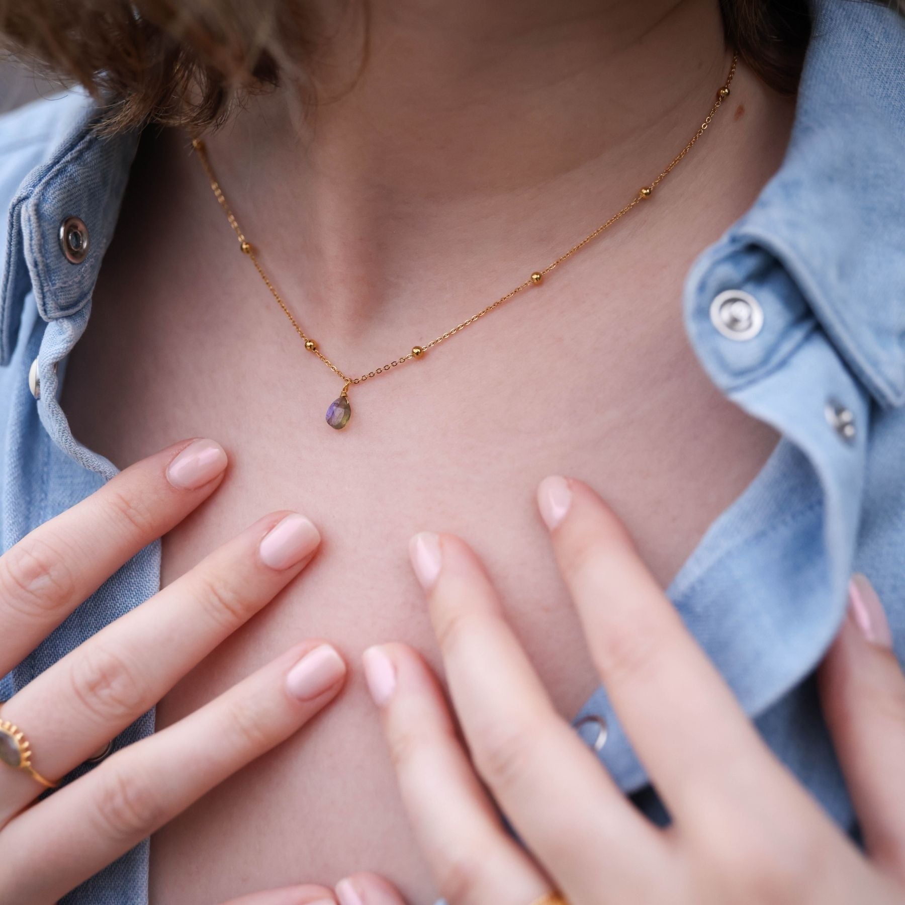 Collier "Myllita" en Labradorite Ma boutique