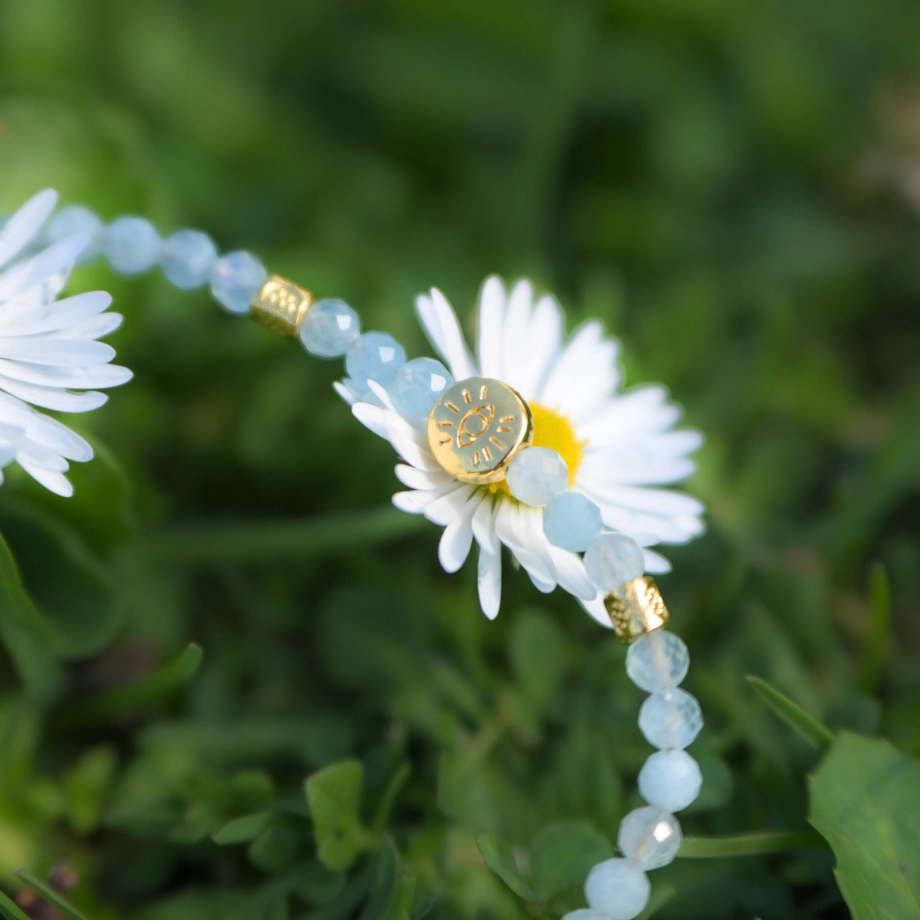 Bracelet "Œil" en Aigue-marine Ma boutique