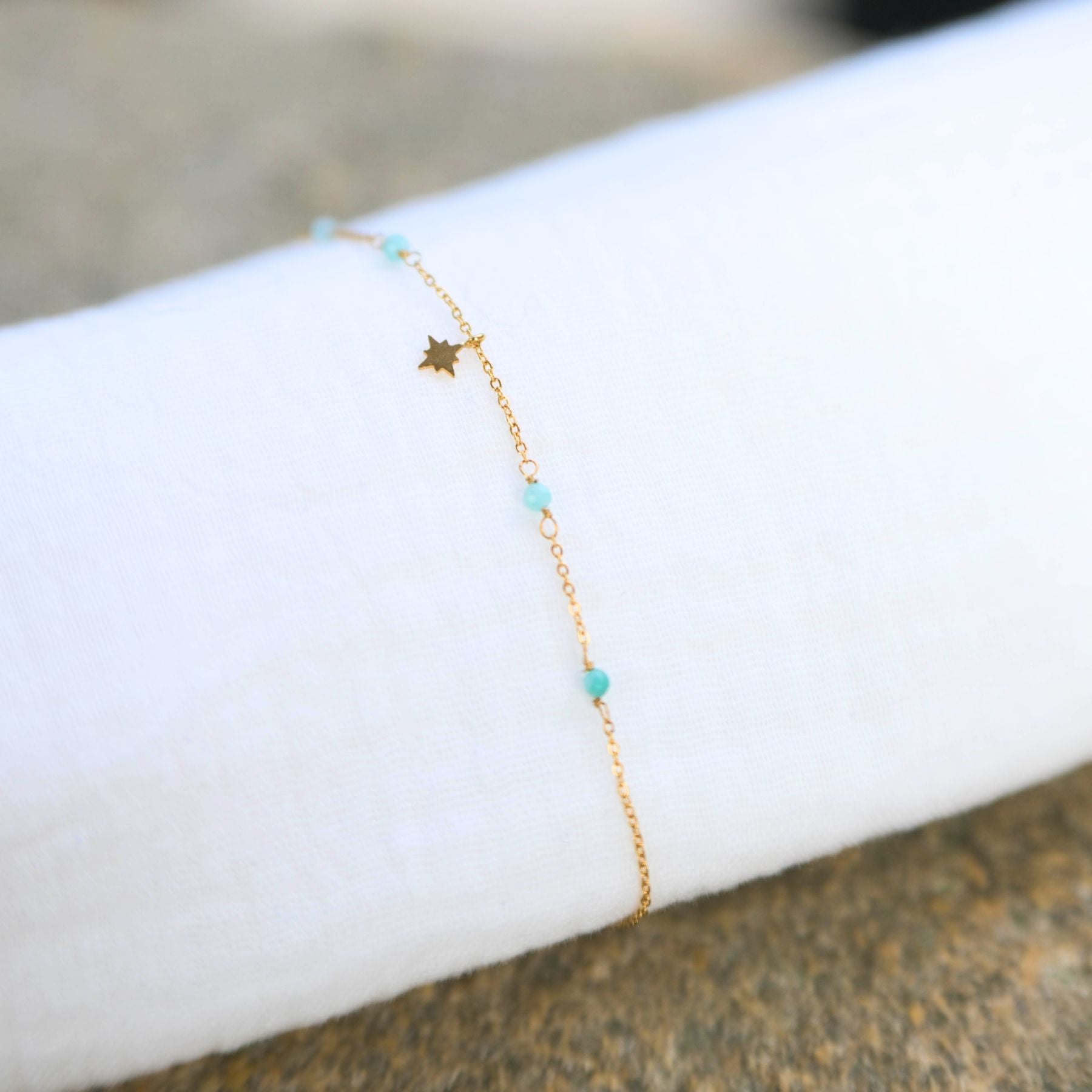 Bracelet "Étoile" en Amazonite Ma boutique