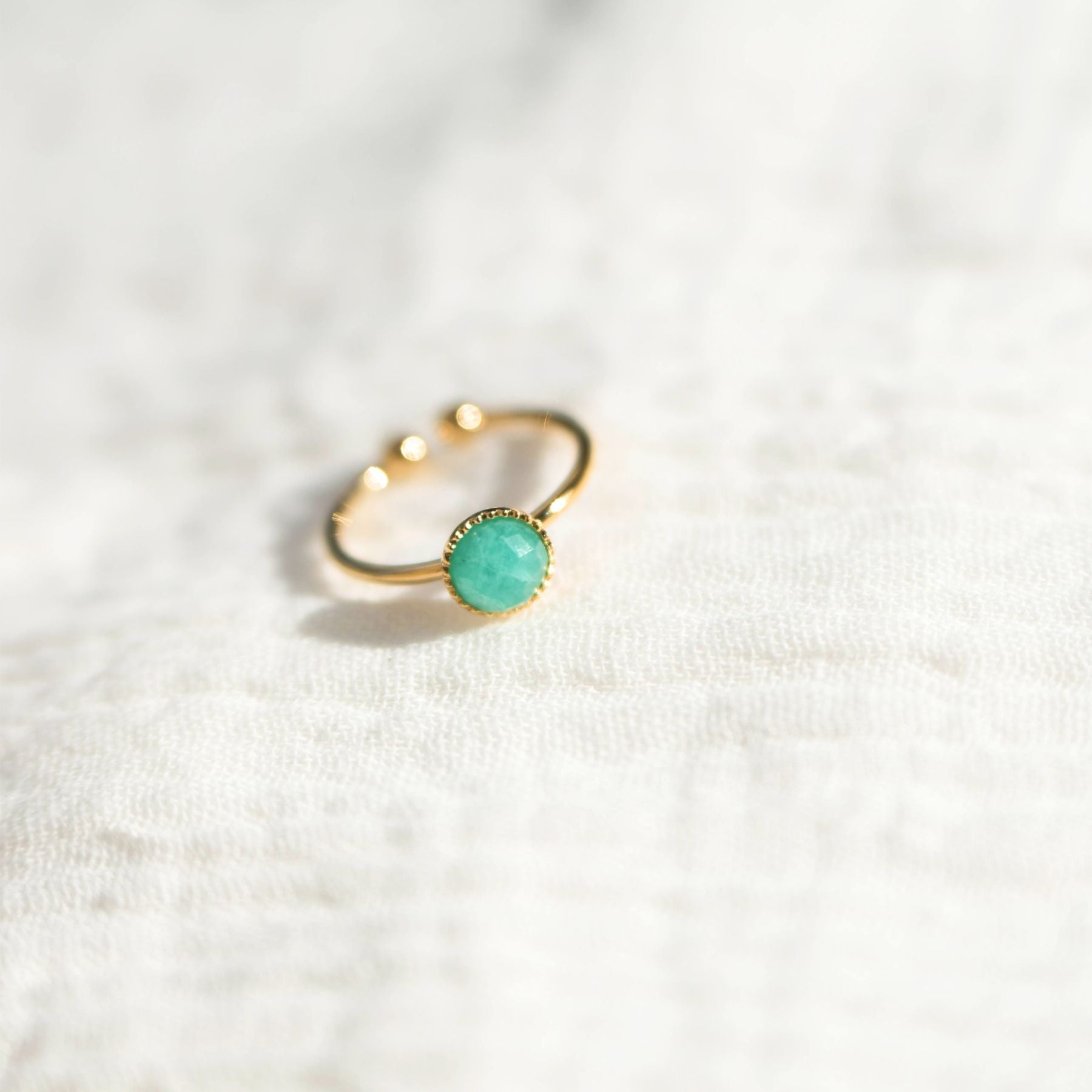 Bague "Nérée" en Amazonite Ma boutique