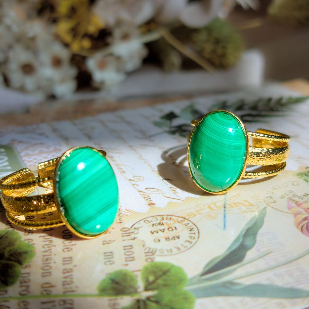 Bague en Malachite Ma boutique