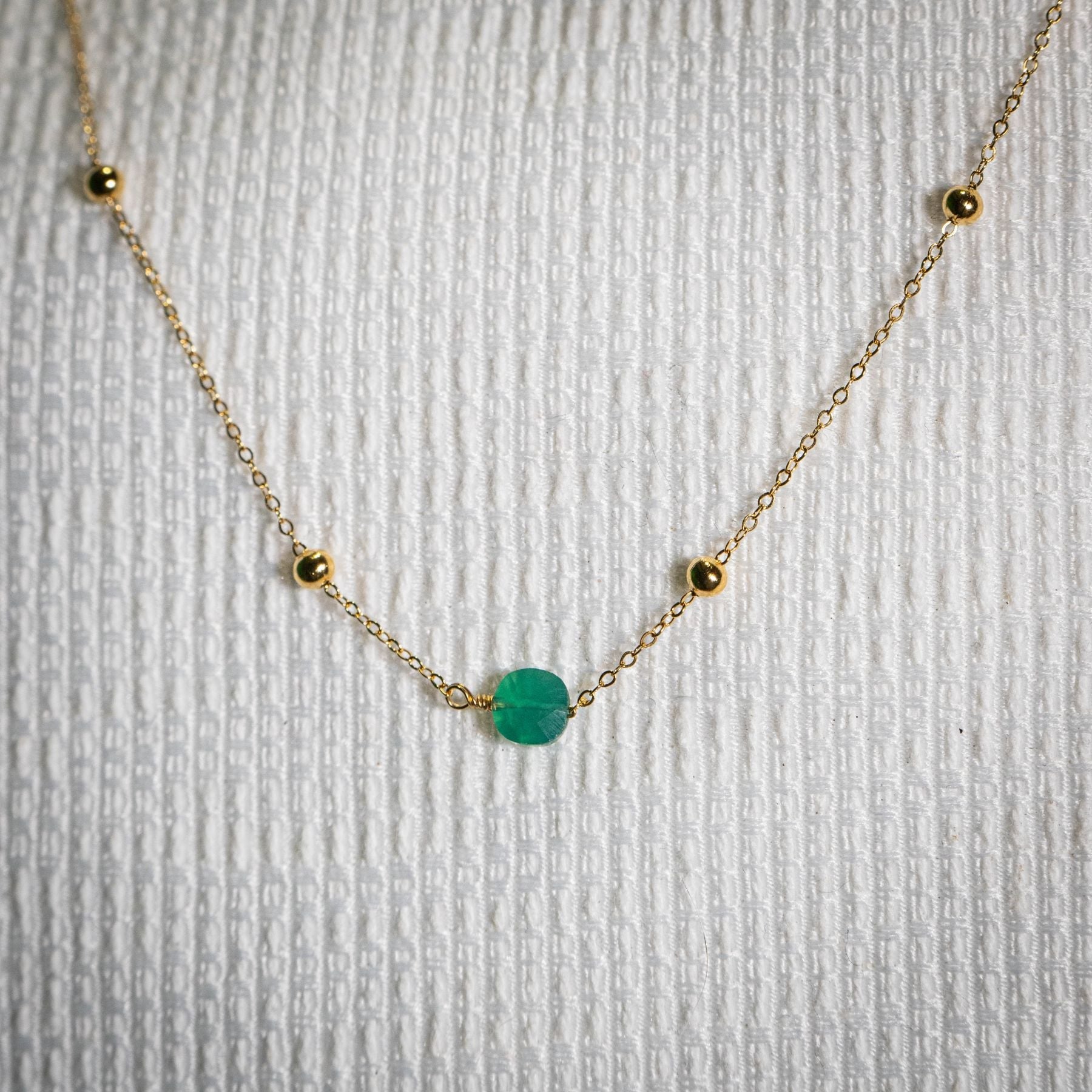 Collier en Agate verte Ma boutique