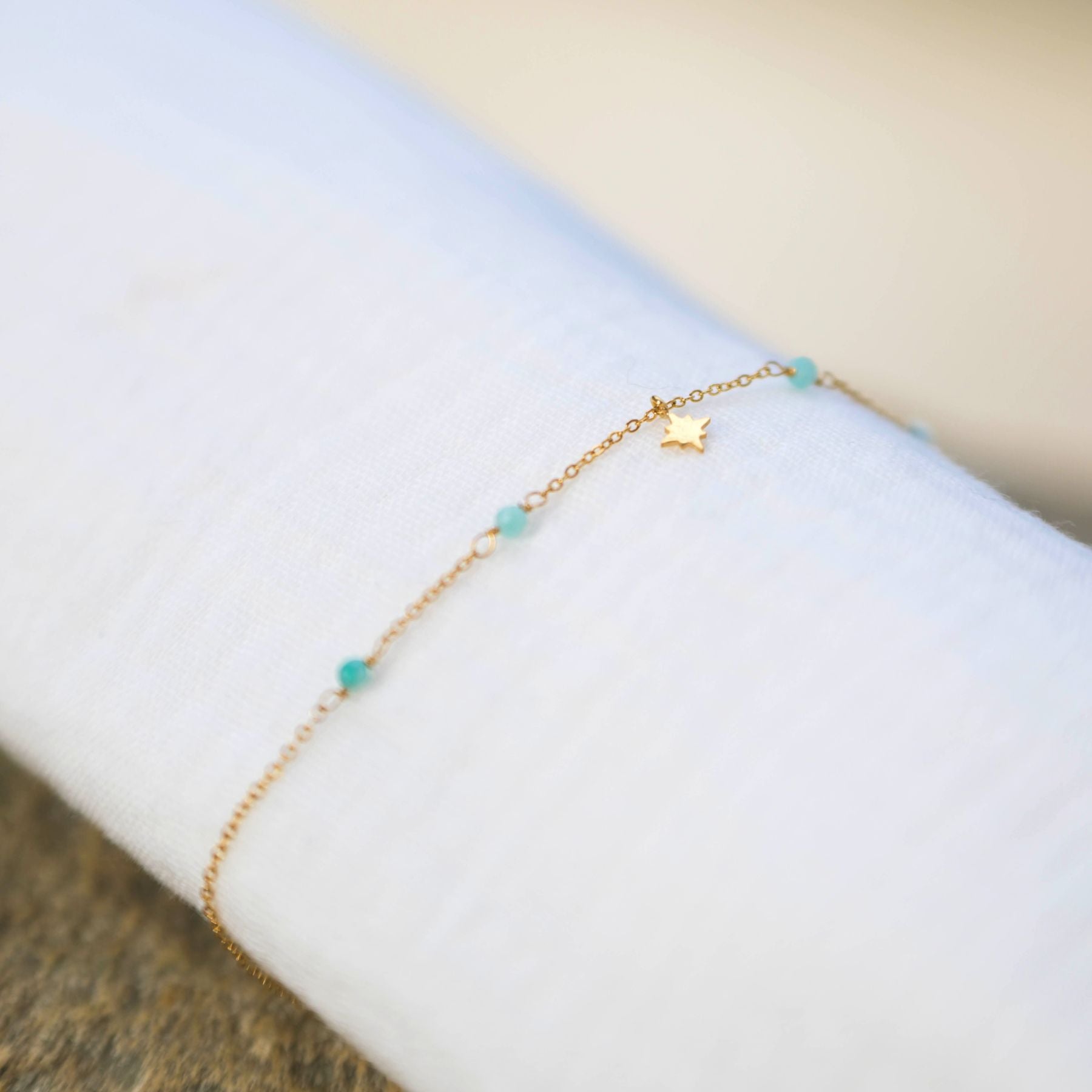 Bracelet "Étoile" en Amazonite Ma boutique