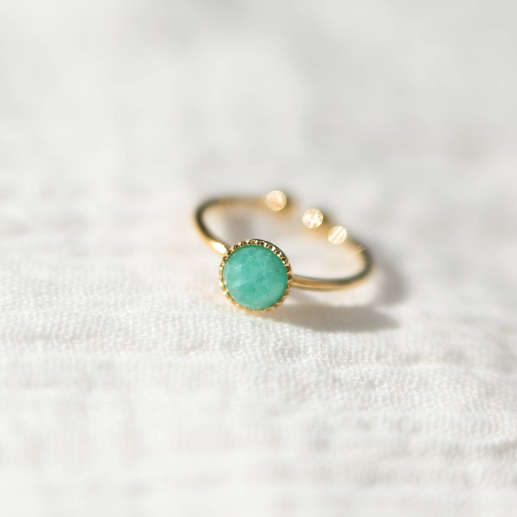 Bague "Nérée" en Amazonite Ma boutique