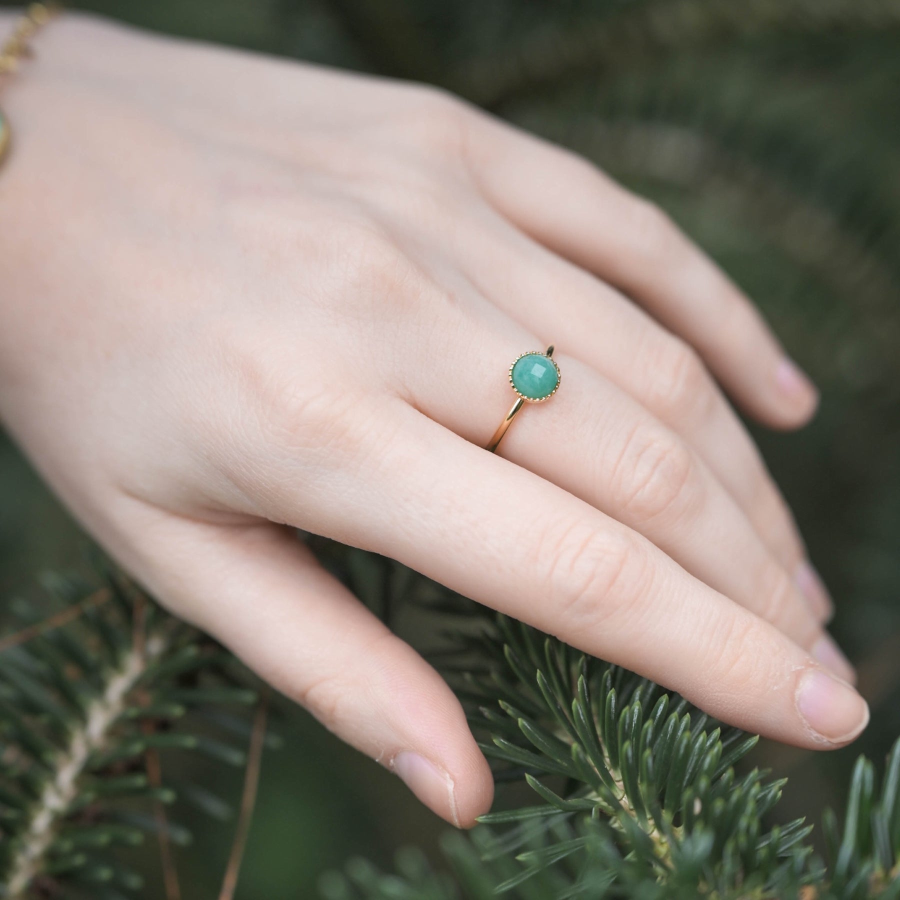 Bague "Nérée" en Amazonite Ma boutique