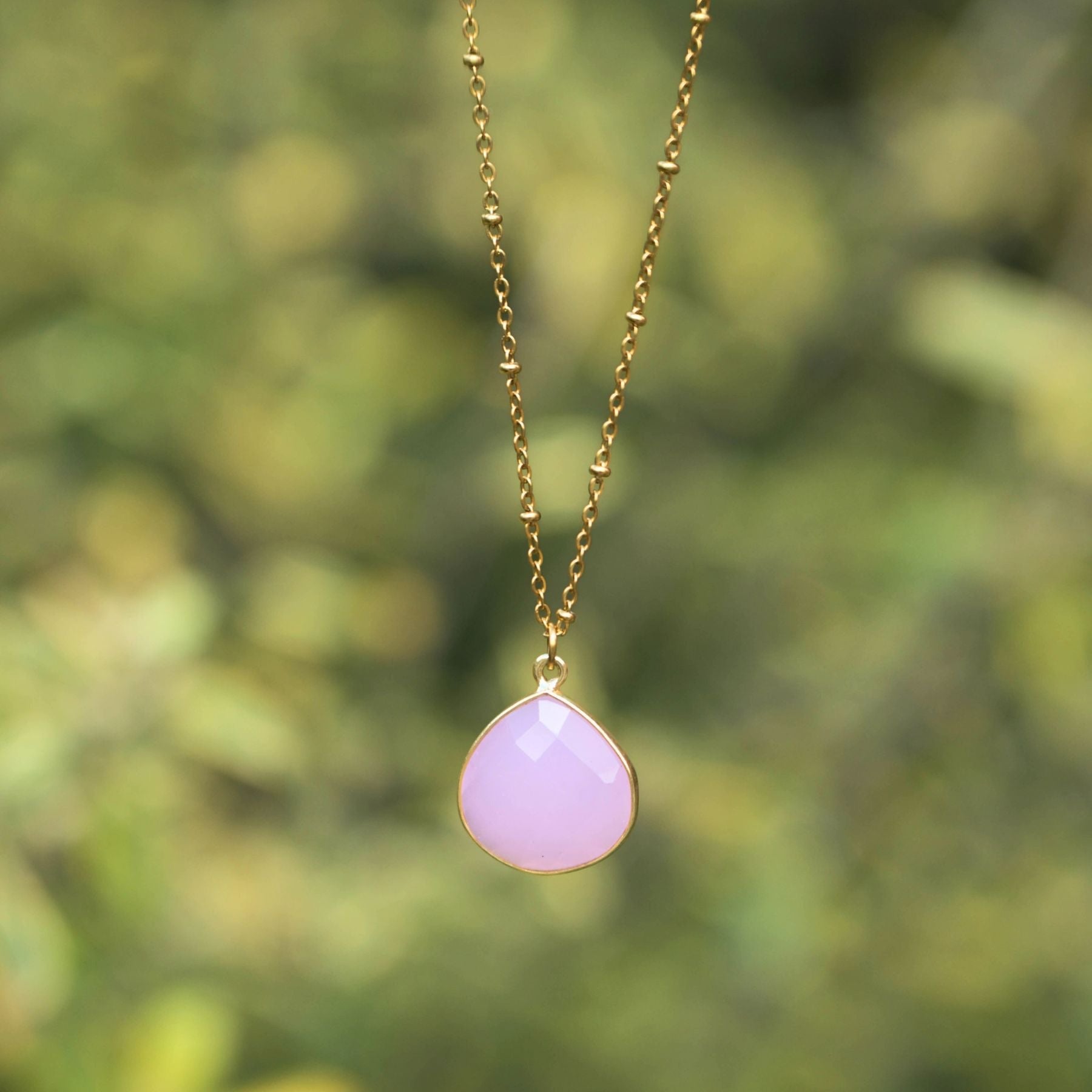 Collier "Némésis" en Quartz rose Ma boutique