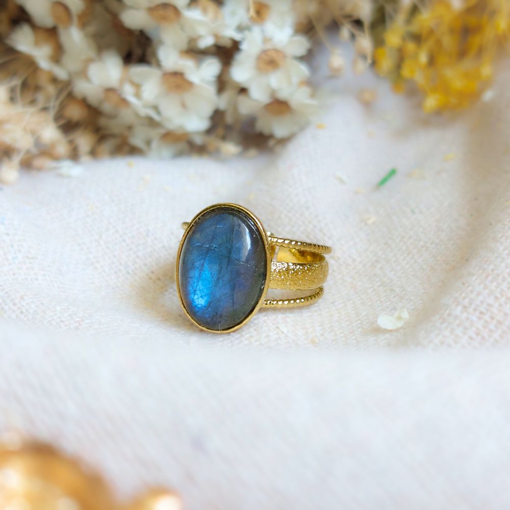 Bague "Ninmah" en Labradorite Ma boutique