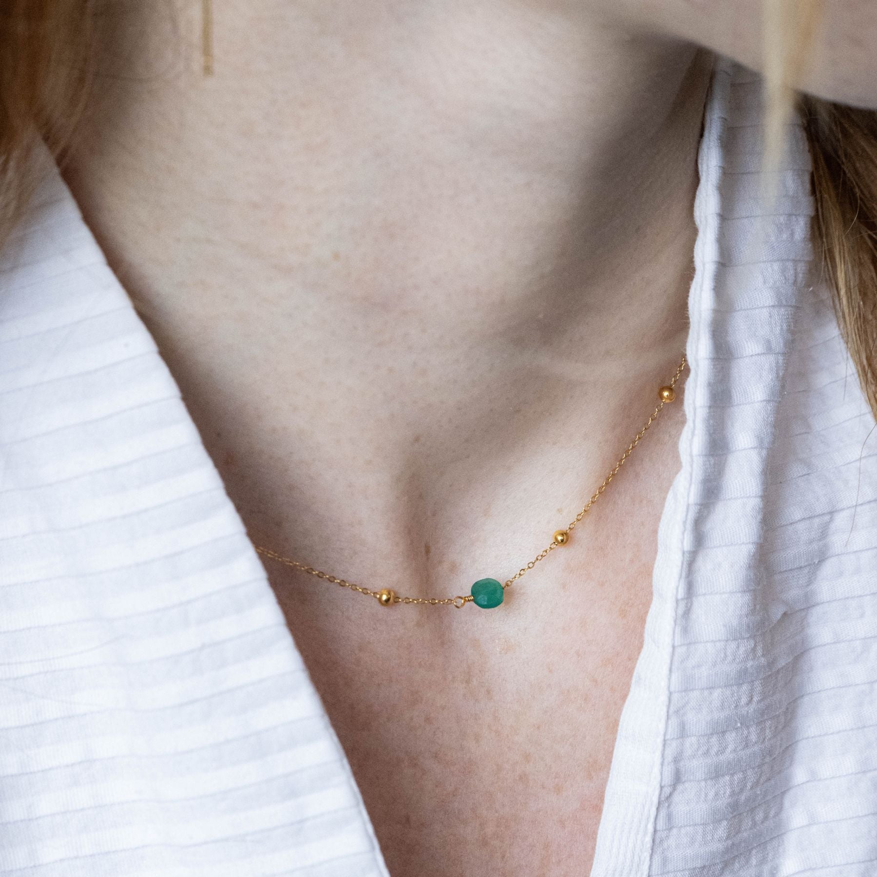 Collier en Agate verte Ma boutique