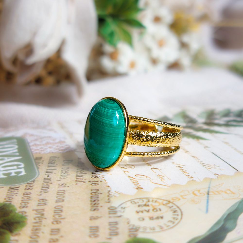 Bague en Malachite Ma boutique