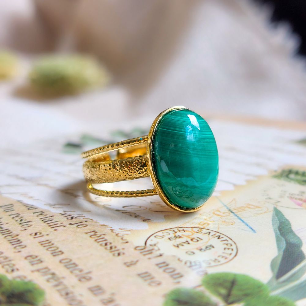 Bague en Malachite Ma boutique