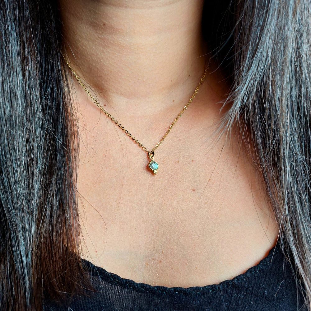 Collier "Vesta" en Labradorite Ma boutique