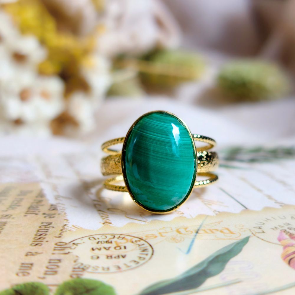 Bague en Malachite Ma boutique