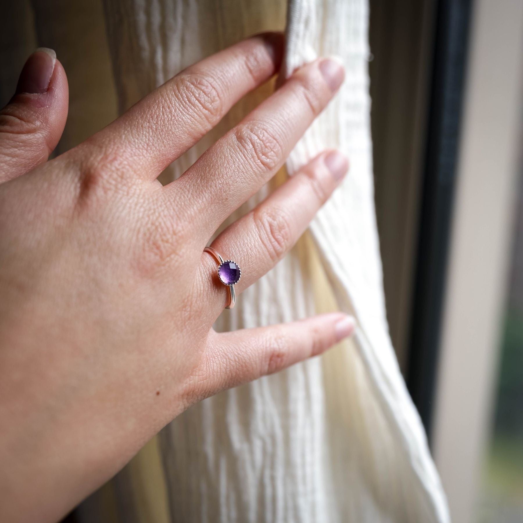 Bague "Métis" en Améthyste Ma boutique