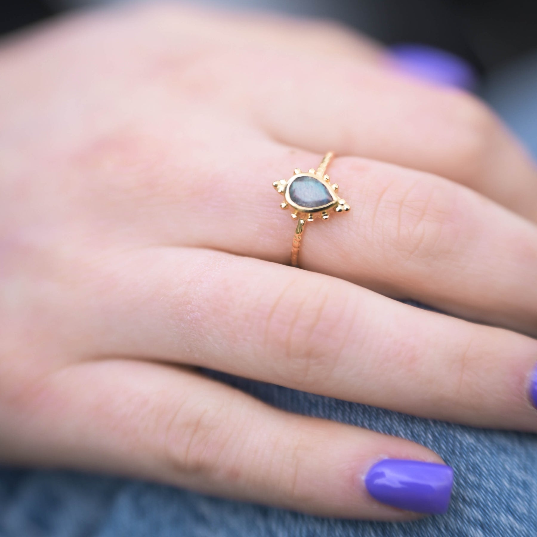 Bague "Lucine" en Labradorite Ma boutique