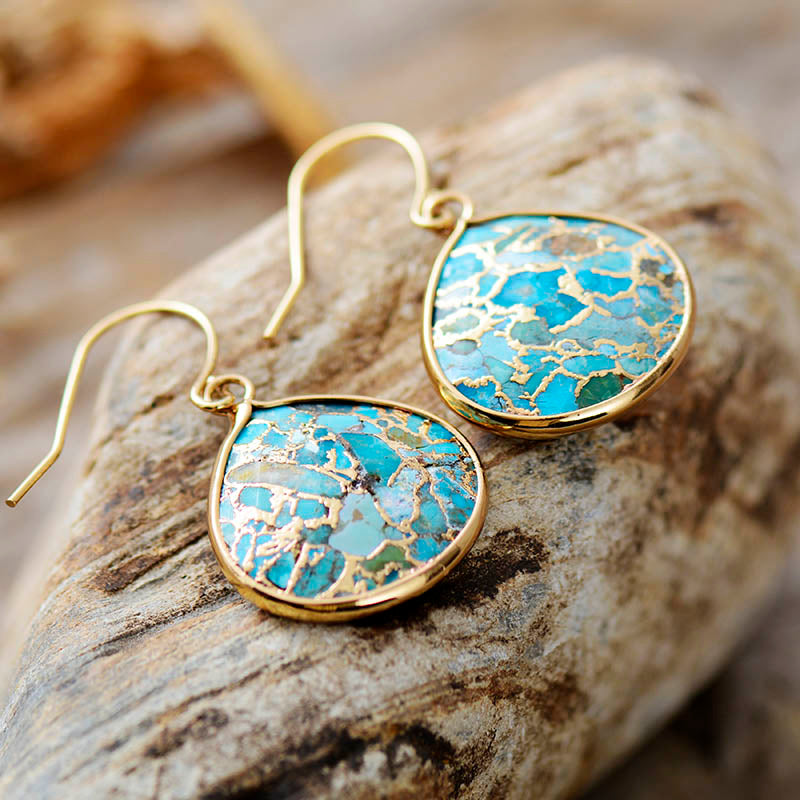 Boucles d'oreilles "Calläis" en Turquoise Ma boutique