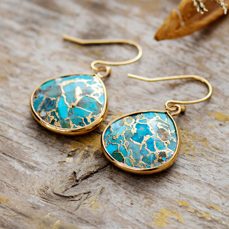 Boucles d'oreilles "Calläis" en Turquoise Ma boutique