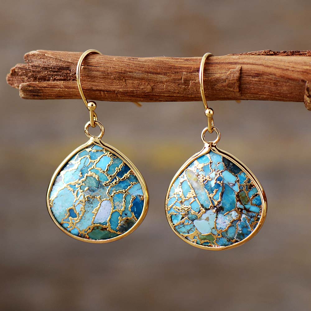 Boucles d'oreilles "Calläis" en Turquoise Ma boutique