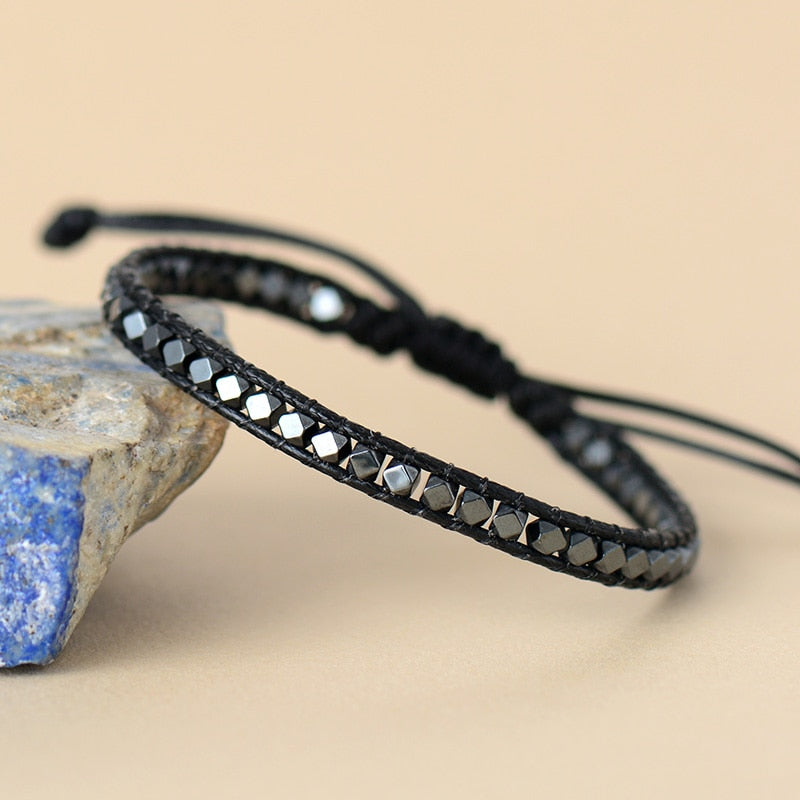 Bracelet wrap en Hématite Ma boutique