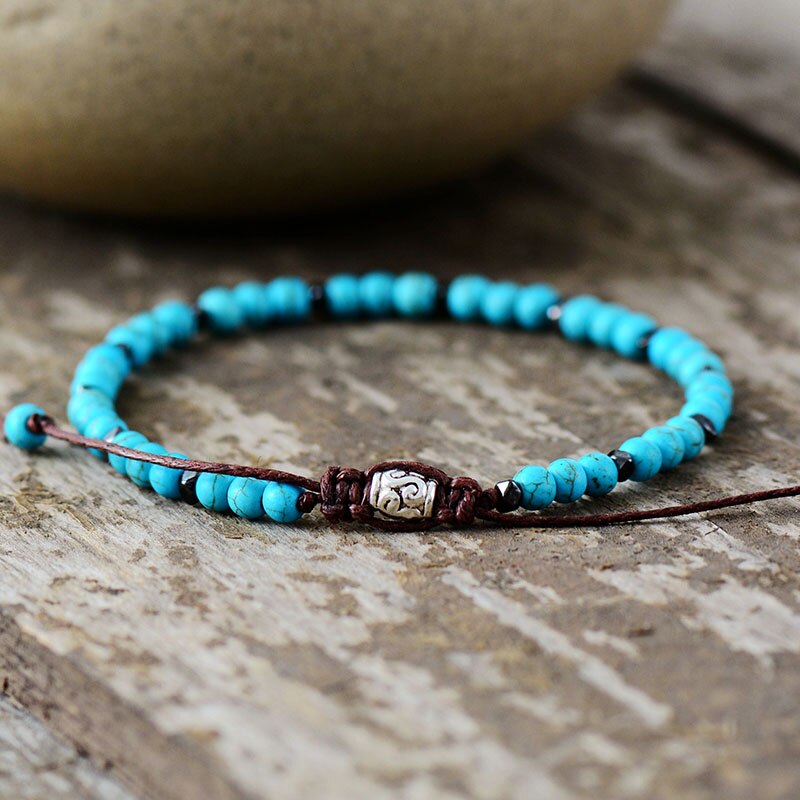 Bracelet fin en Howlite / Turquoise Ma boutique