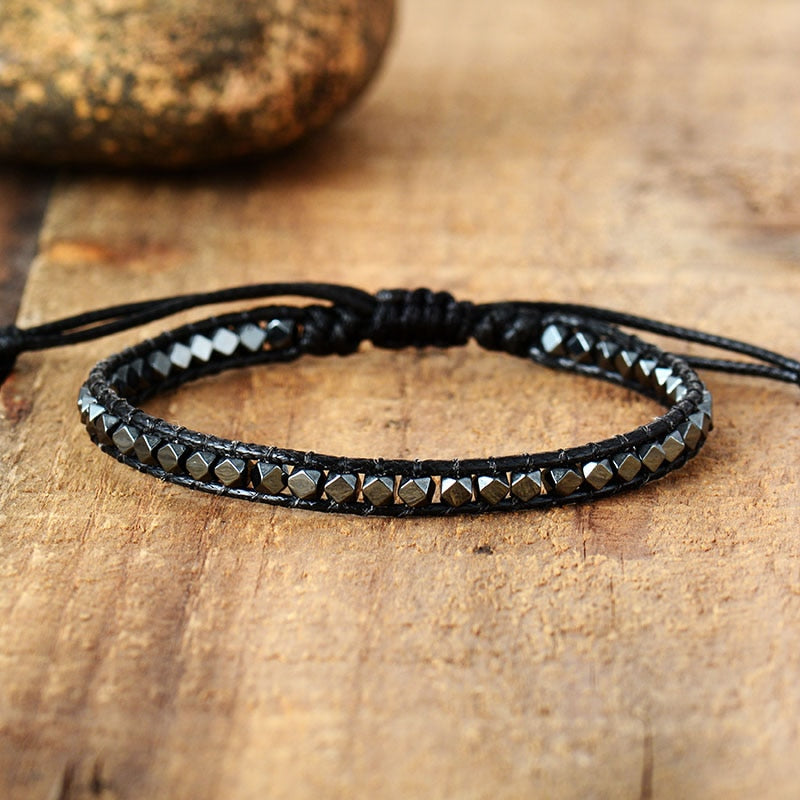 Bracelet wrap en Hématite Ma boutique