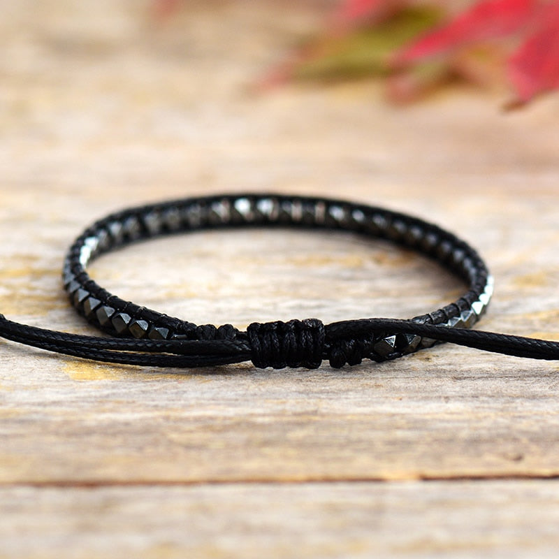 Bracelet wrap en Hématite Ma boutique