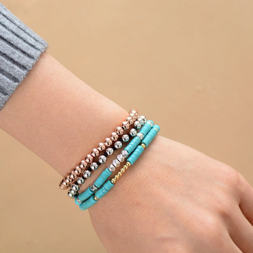 Bracelet fin en Turquoise Ma boutique