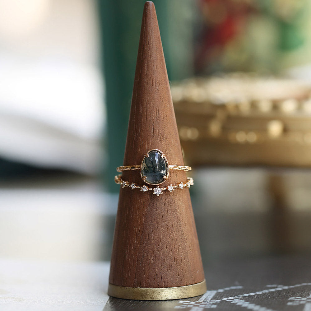 Bague en Agate mousse Ma boutique