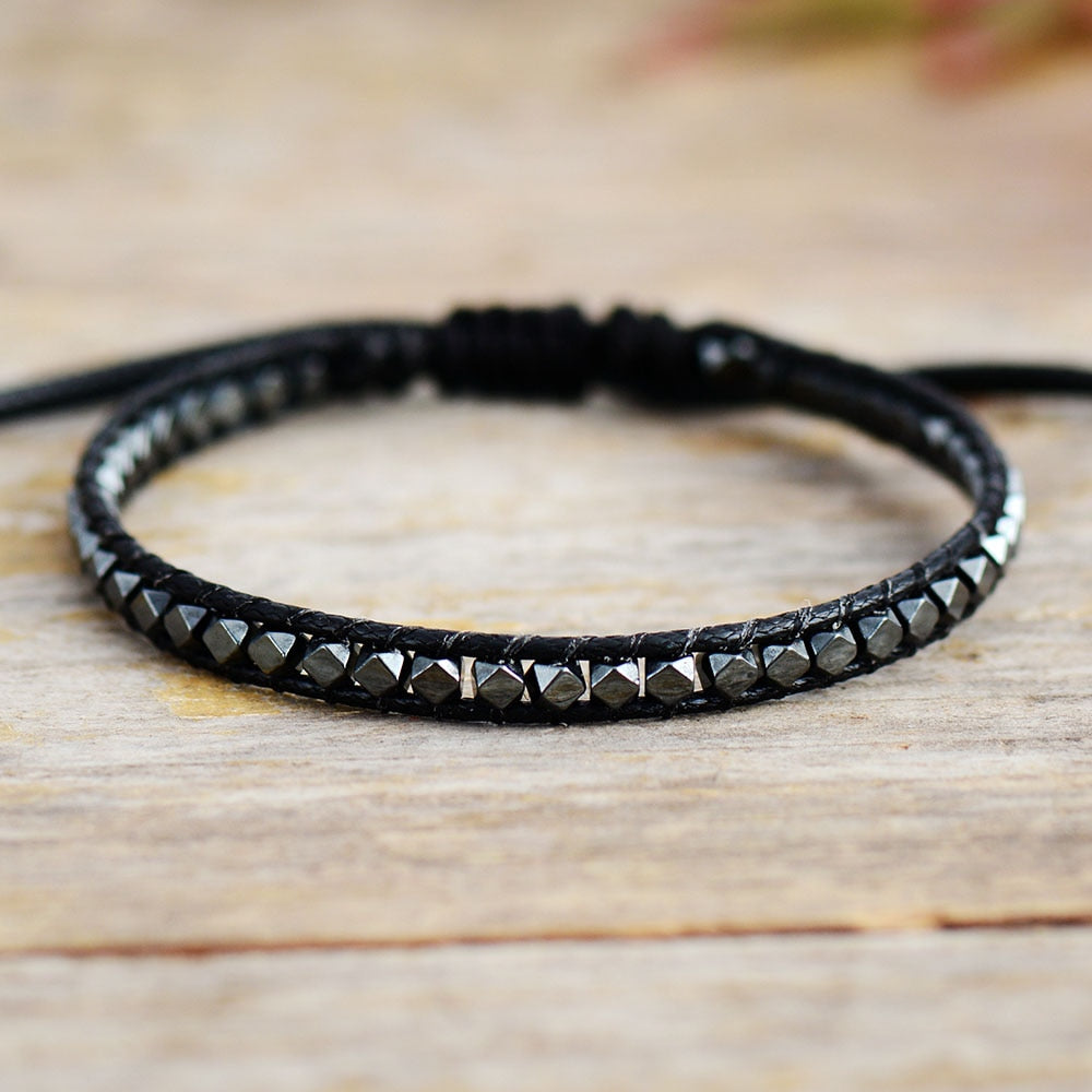 Bracelet wrap en Hématite Ma boutique