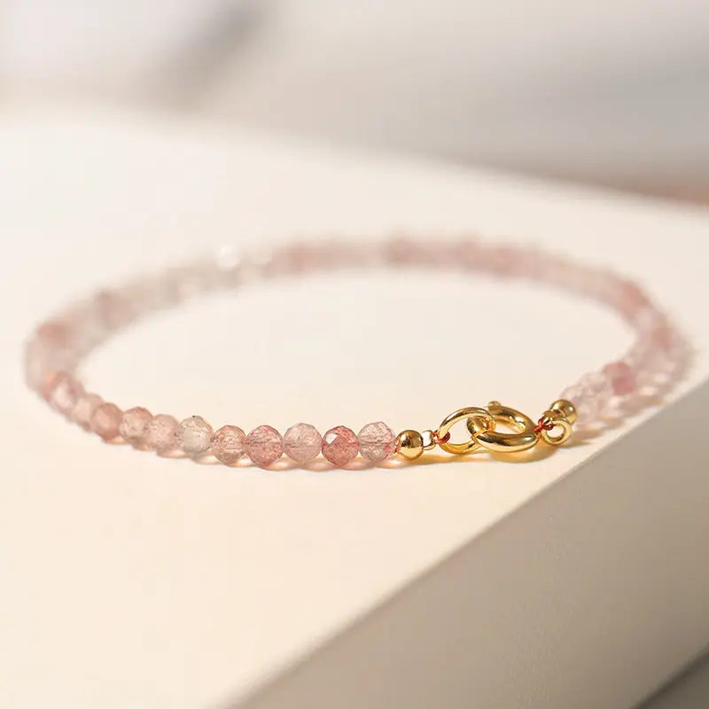 Bracelet fin en Quartz rose Ma boutique