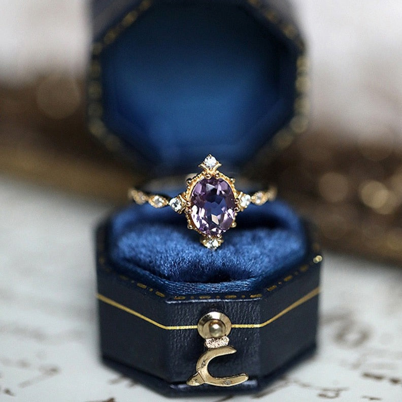 Bague "Thémis" en Améthyste Ma boutique