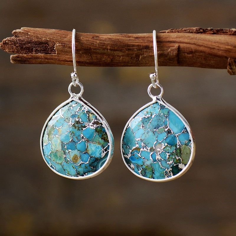 Boucles d'oreilles "Calläis" en Turquoise Ma boutique