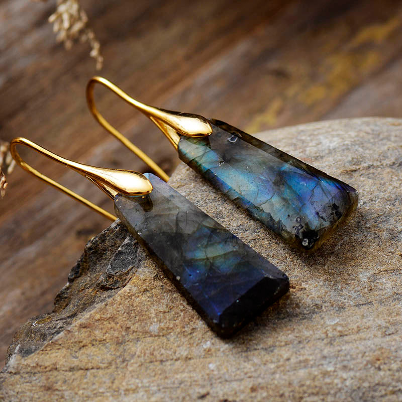 Boucles d'oreilles "Hécate" en Labradorite Ma boutique