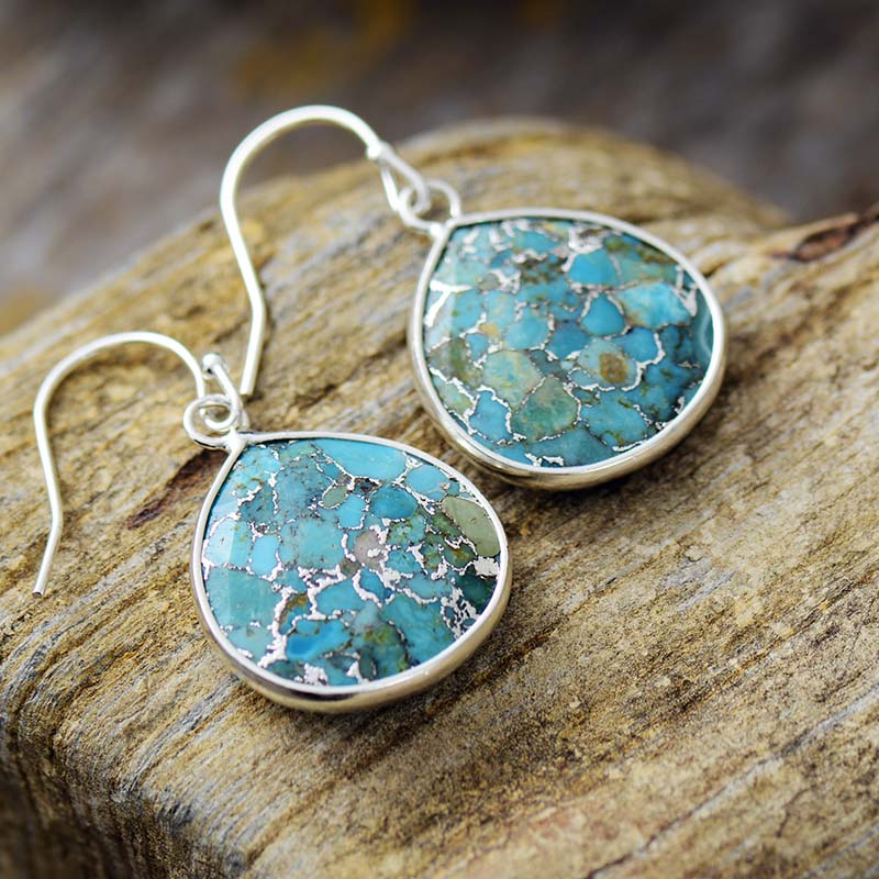 Boucles d'oreilles "Calläis" en Turquoise Ma boutique