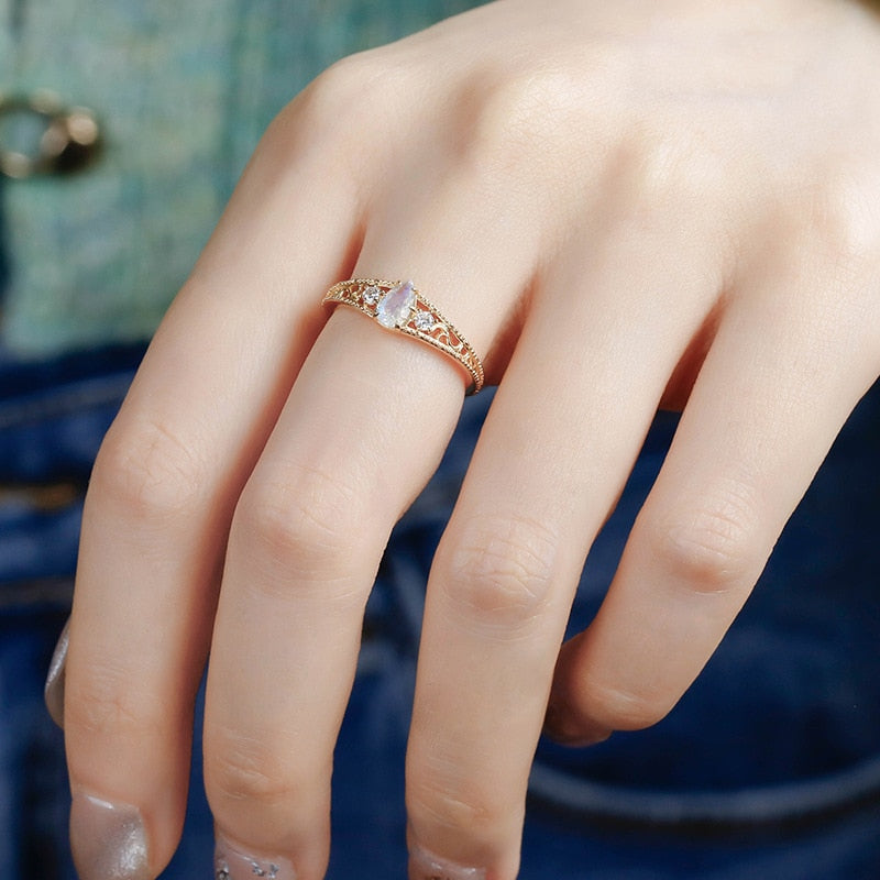 Bague "Léto" en Labradorite Ma boutique