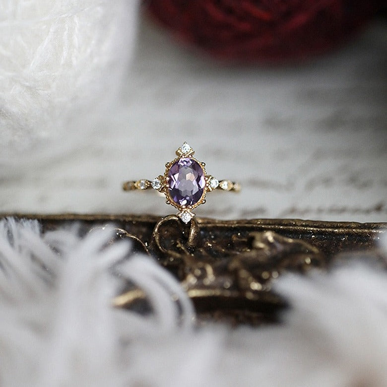 Bague "Thémis" en Améthyste Ma boutique