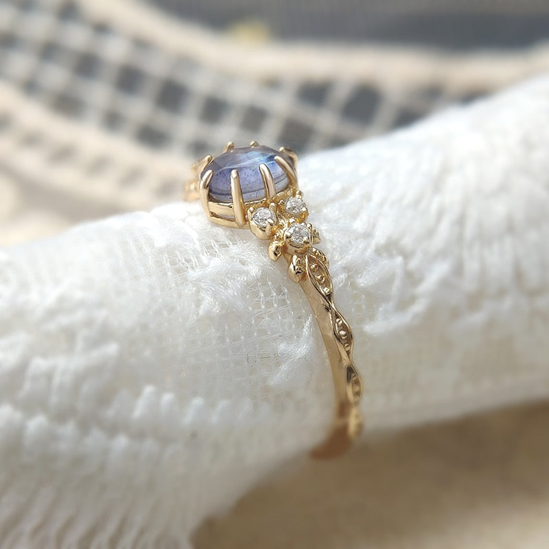 Bague en Labradorite et Cordiérite Ma boutique