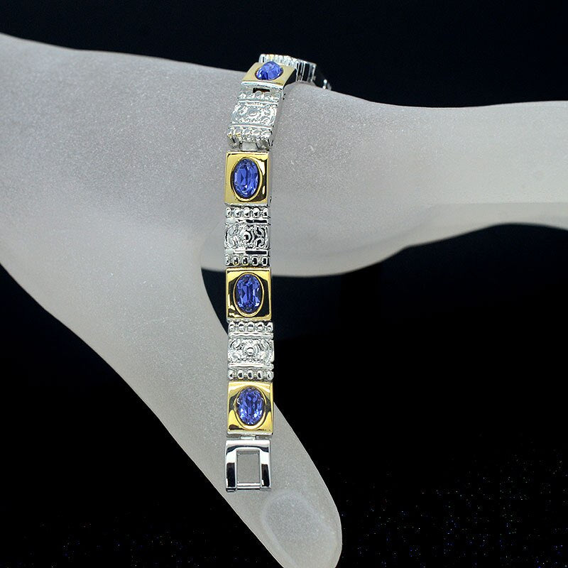 Bracelet Pierre Œil de chat Bleue Ma boutique