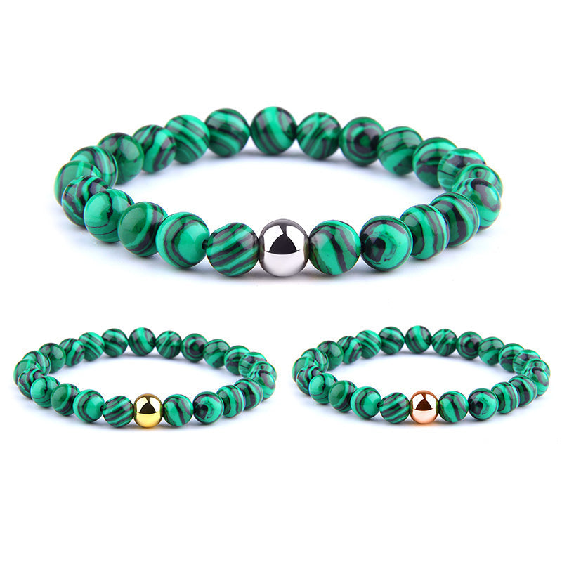 Bracelet en Hématite et Malachite Ma boutique