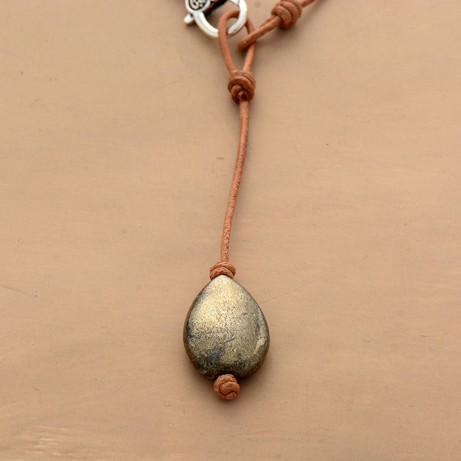 Collier "Transcendance" en Pyrite Ma boutique