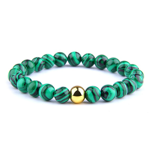 Bracelet en Hématite et Malachite Ma boutique