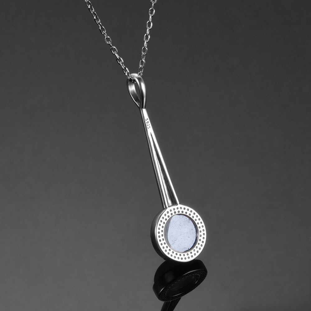 Collier en Pierre de Lune de 10mm Bijoux d'âmes