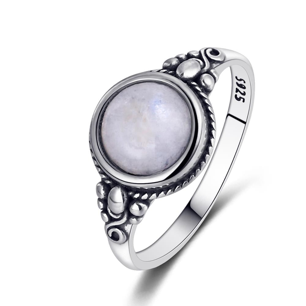 Bague en Pierre de Lune de 8m Bijoux d'âmes