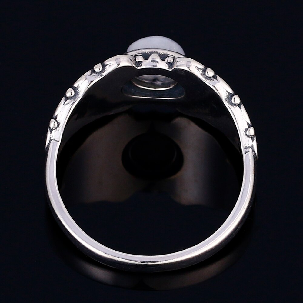 Bague en Pierre de Lune de 6mm Bijoux d'âmes