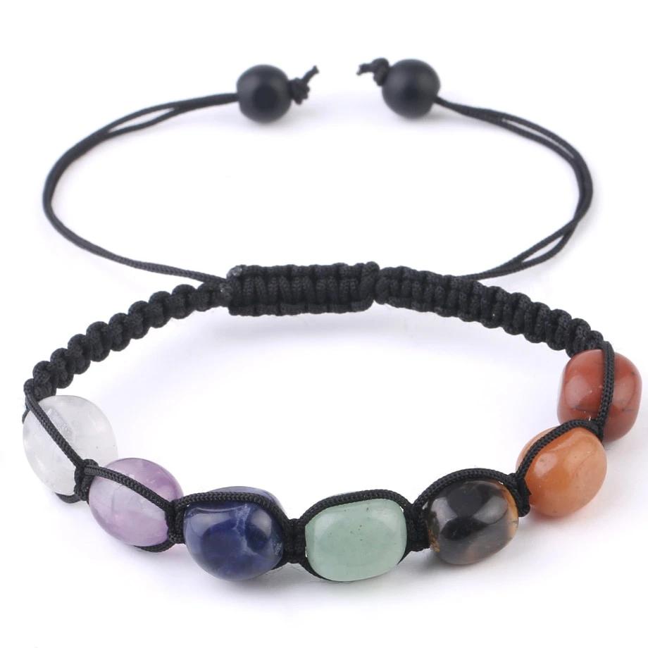 Bracelet à lacets des 7 Chakras Ma boutique