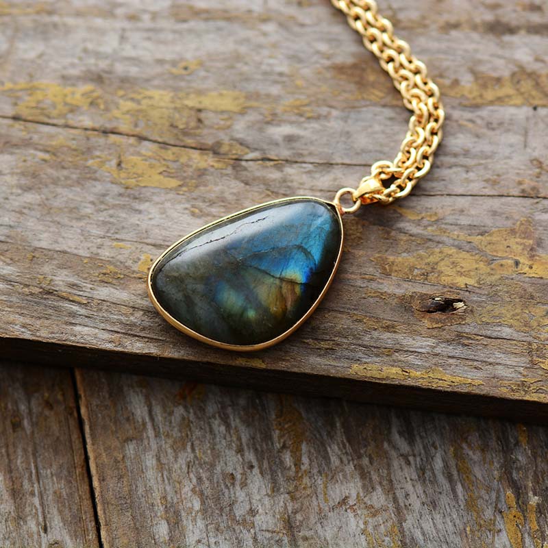 Collier "Sécurité" en Labradorite Ma boutique